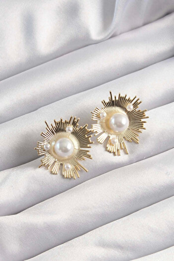 Bernami Special Brass Gold Color Zircon Stone Shining Pearl Grains Earrings Deal!! !