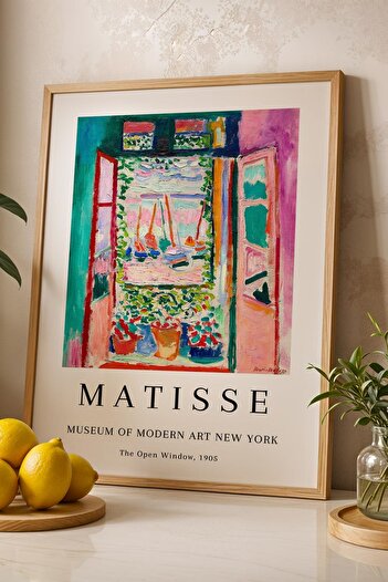 Saturn Henri Matisse the Open Window Framed Painting - Open Window - Eclectic Style Wall Decor