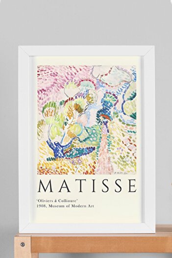Saturn Henri Matisse Olive Trees Framed Painting - Eclectic Style Wall Decor