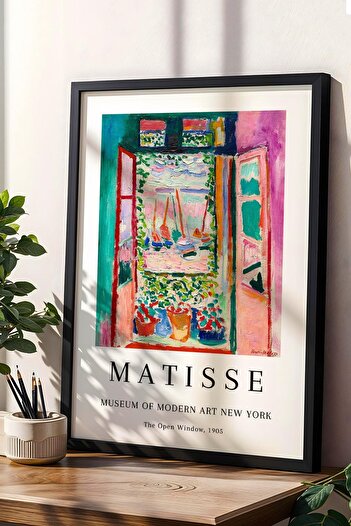 Saturn Henri Matisse the Open Window Framed Painting - Open Window - Eclectic Style Wall Decor
