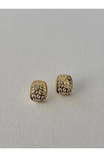 Nilsu Aksesuar Steel Stylish Design Patterned Women's Earrings
