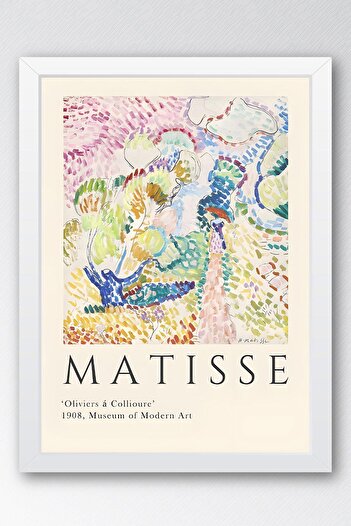 Saturn Henri Matisse Olive Trees Framed Painting - Eclectic Style Wall Decor