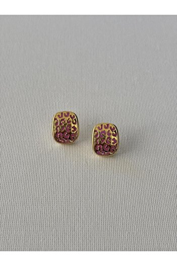 Nilsu Aksesuar Steel Stylish Design Patterned Women's Earrings