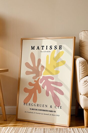 Saturn Henri Matisse the Cut-Outs Framed Painting - Eclectic Style Wall Decor