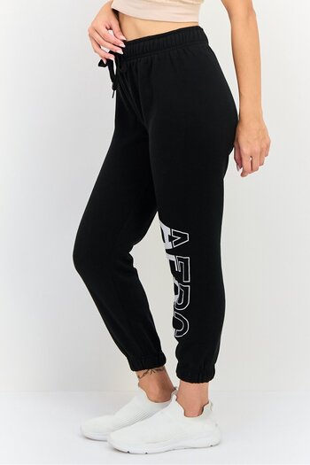 Aeropostale Women Sportswear Fit Outdoor Sweatpants, Black