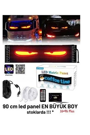 Serreha Matrix Led Panel Cama Adhesive Writing Led Screen Controlled by Phone (16*96) Plus 90 cm