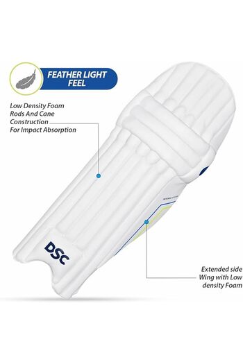 DSC Intense Atitude Leg Guard, Mens-Right (White-Purple)