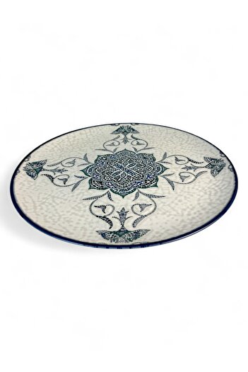 La Mediterranea Ceramic platter 32.5 cm – Mediterranean model, ideal for salads or pizza