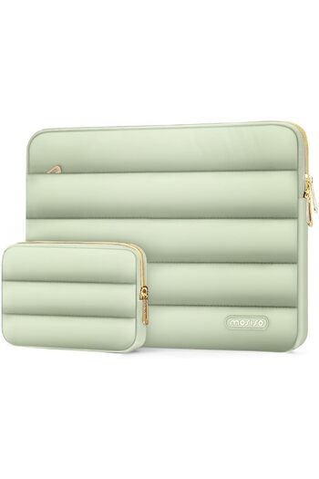 Mosiso 13-14 inch Laptop Case, 13.3 inch Puffy Laptop Sleeve Compatible with MacBook Air 13 13.6 M3