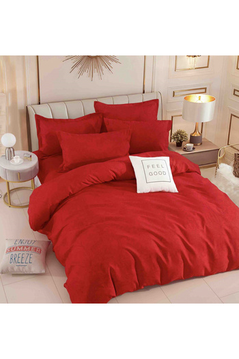 FIONNA.RO Superior Finet Bed Linen With Elastic - Enjoy Summer Breez Red