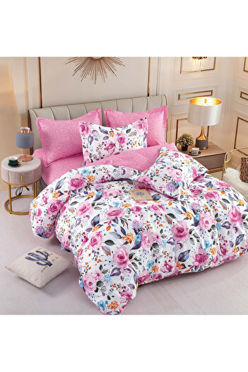 FIONNA.RO Finet Superior Bed Linen With Elastic - Rose Pink