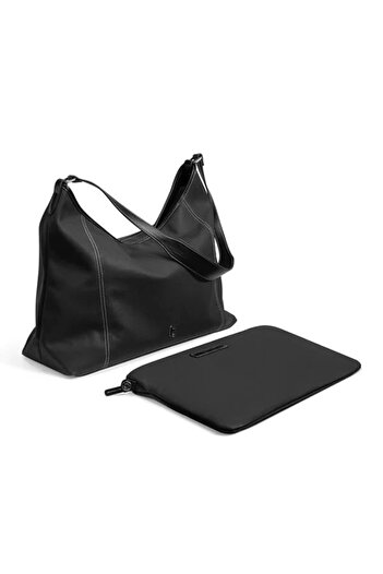 Tomtoc Women's 14 laptop shoulder bag T28M1DV, black