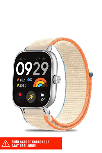 Nezih Case Redmi Watch 4 / Redmi Watch 5 Compatible Mesh Sports Velcro Practical Nylon Strap 20mm