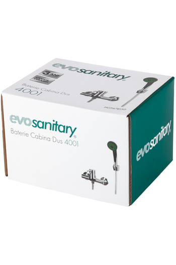 Evotools Shower Cabin Faucet 4001 - Faucet length 109 mm Faucet height 100 mm Distance between connections