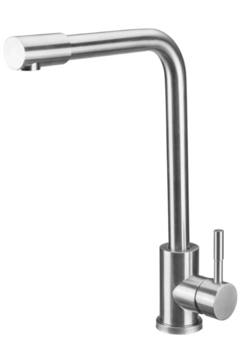 Evotools Kitchen Faucet Lebada Type L INOX 5001 - Faucet length 220 mm Lever height 95 mm Useful height 310