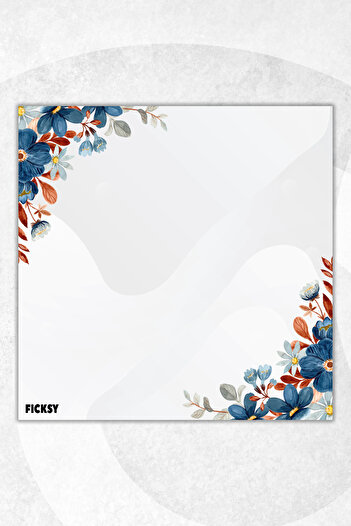 Ficksy Flower Memo Pad - 9*9 cm Size - 50 Sheets - Notepad - Memopad - Note Paper - to Do List - Notebook