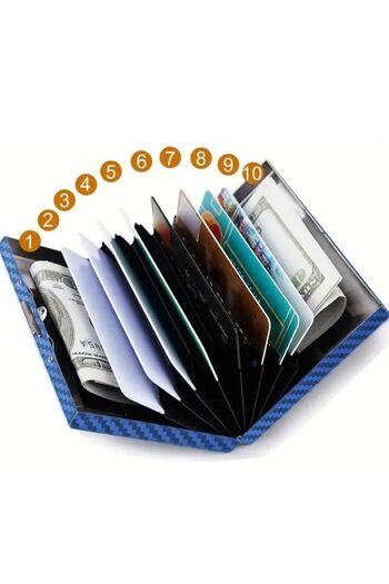 Dgt Luxury Stainless Steel, New Generation, Rfid Blocking, Large Capacity, Unisex Wallet