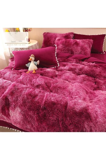 FIONNA.RO Fluffy Bed Linen FLUFFY - Shades of Purple with Tassels