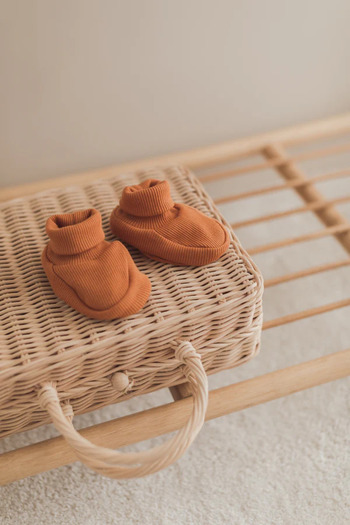 Naive Baby Unisex Baby Booties Ribbed Flexible Baby Booties Set of 4