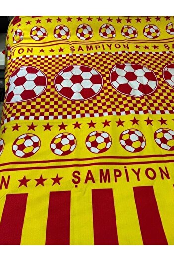 Tugrada Fan Themed Single Pique and Sheet Set – 160X240 cm |   100% Cotton