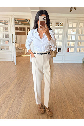 My Blog Stone Belted Trousers - 3790