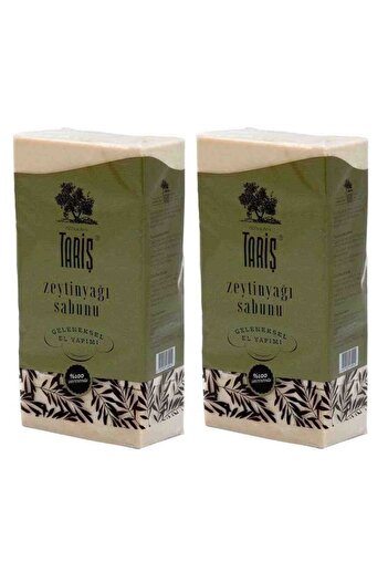Tariş Ancient Traditional Natural Handmade Olive Oil Soap 800 Gr X 2 Packs