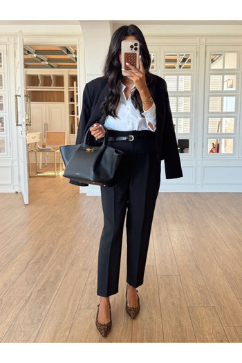 My Blog Black Belted Trousers - 3790