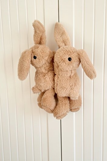 MOISY Double Hugging Rabbit Ultra Soft Plush (Curtain Accessory) - Caramel