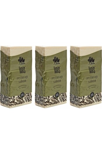 Tariş Ancient Traditional Natural Handmade Olive Oil Soap 800 Gr X 3 Packs