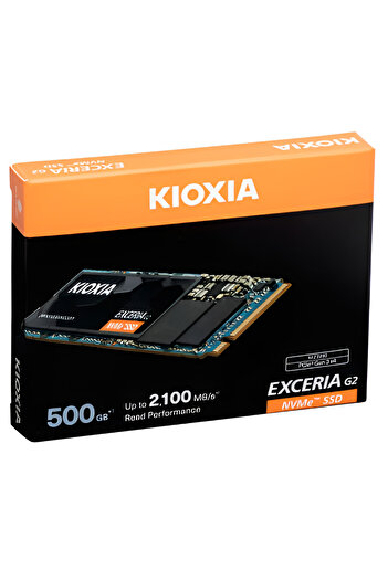 Kioxia Exceria G2 500GB NVMe M.2 2280 PCIe Gen3x4 SSD حتى 2100 ميجابايت/ثانية قراءة، 1700 ميجابايت/ثانية كتابة 500 جيجابايت
