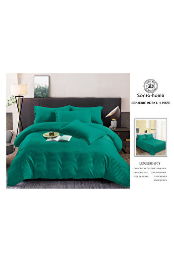 FIONNA.RO Satin Cotton Damask Underwear - Pine Green