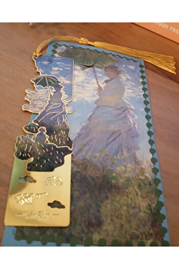 KAVİTİCARET Artistic Painting Themed Metal Bookmark