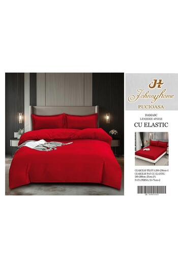 FIONNA.RO Damask Cotton Underwear With Elastic - Red