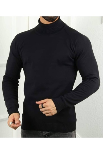 meday Clothing Men's Turtleneck Fit Knitwear Sweater