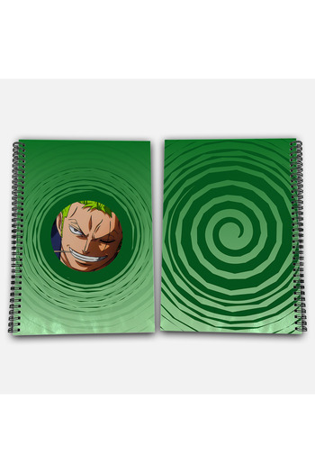 Define Moyas One Piece Zoro Checkered A4 School Notebook 72 Sheets Model 3 - Straw Hat Series
