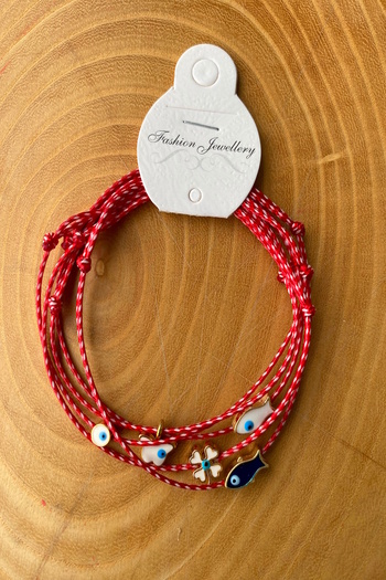 Shepidi 5-Piece Evil Eye Beaded Martenchapa Lucky Bracelet