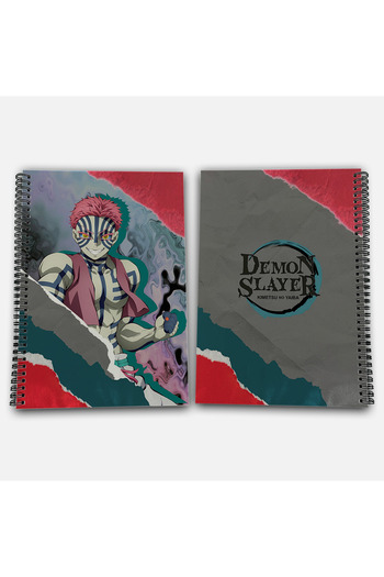 Define Moyas Demon Slayer Akaza Striped A4 School Notebook 72 Sheets Model 1