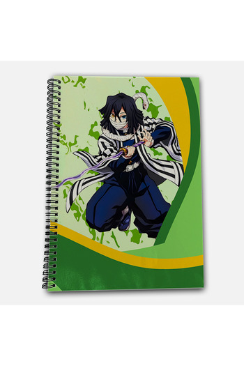 Define Moyas Demon Slayer Obanai Striped A4 School Notebook 72 Sheets Model 3