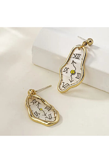 SEVAS GOLD Gold Color Women's Watch Earrings