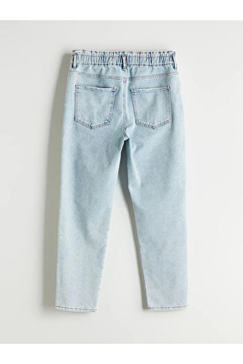 LC Waikiki Beli Lastikli Slim Mom Kadın Jean Pantolon