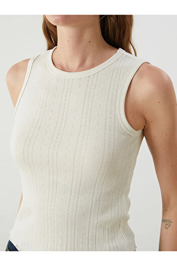 LC Waikiki Crew Neck Openwork Women's Tank Top