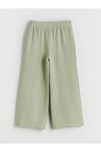 LC Waikiki Elastic Waist Muslin Girl's Trousers