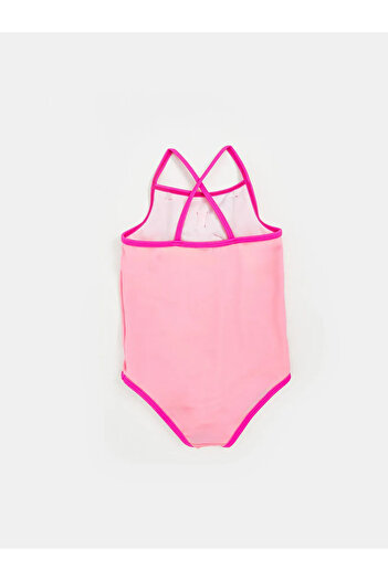 LC Waikiki Square Neck Bow Detailed Baby Girl Swimsuit