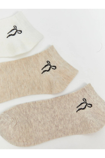 LC Waikiki Printed Women's Booties Socks 5-Pack