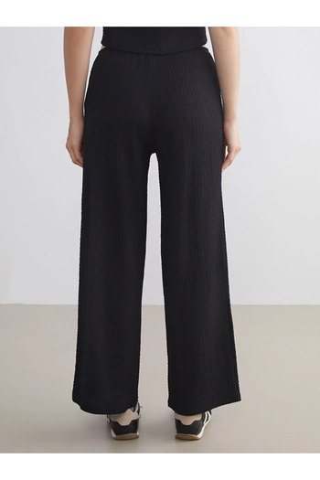 LC Waikiki Elastic Waist Textured Women's Trousers