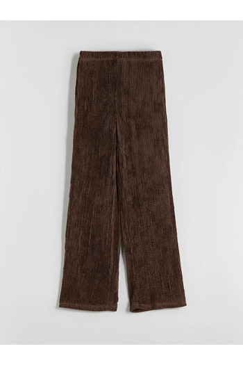 LC Waikiki Elastic Waist Textured Women's Trousers