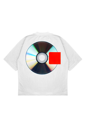 TRAGEDY Μπλουζάκι Unisex Oversize YEEZUS DISK με στάμπα, χοντρό ύφασμα, φαρδιά εφαρμογή