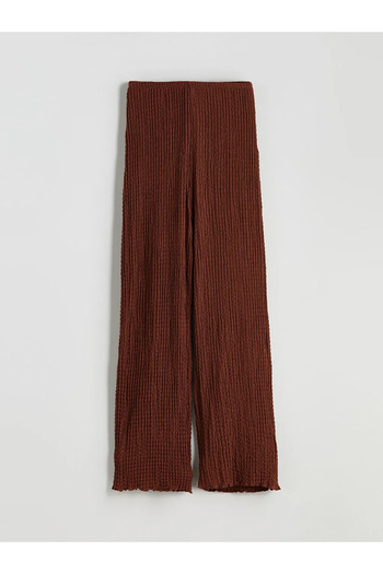LC Waikiki Elastic Waist Textured Women's Trousers