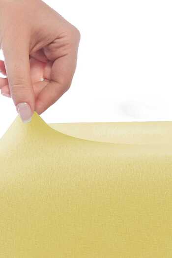merland benvecocuk Single Flat Combed Cotton 100% Cotton Fitted Sheet 100X200 cm Newsheet Yellow