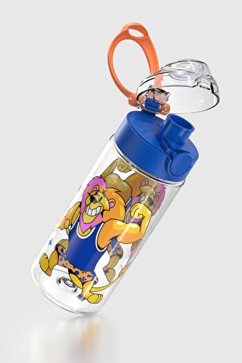 Renga Saga Patterned 500 ml Tritan Children's Water Bottle 912014 Blue